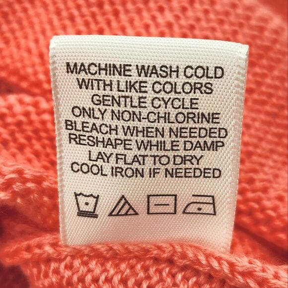 Madison + Hudson Knit Beach Sweater Womens Size 3X Coral Embroidered Boho - Picture 9 of 9